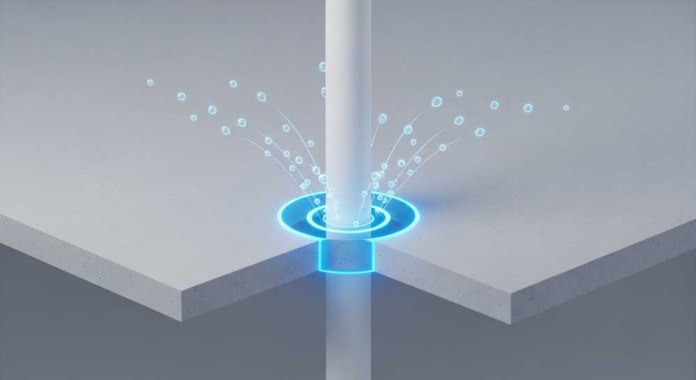 Chống thấm cổ ống xuyên sàn đúng kỹ thuật cho mọi công trình 1 Tại sao cổ ống xuyên sàn là vị trí trọng yếu cần chống thấm